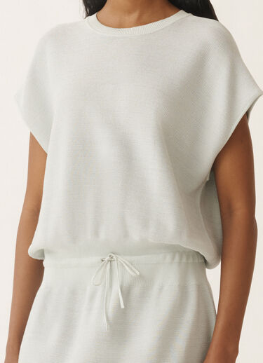 Fabiana Filippi Cotton dress with lurex, aqua green AQUAGREEN ABD275F625L2330000