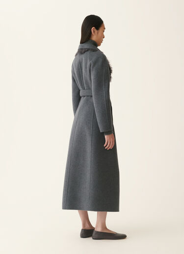 Fabiana Filippi Short wool and cashmere double coat, lead Lead CTD226F206M3840000