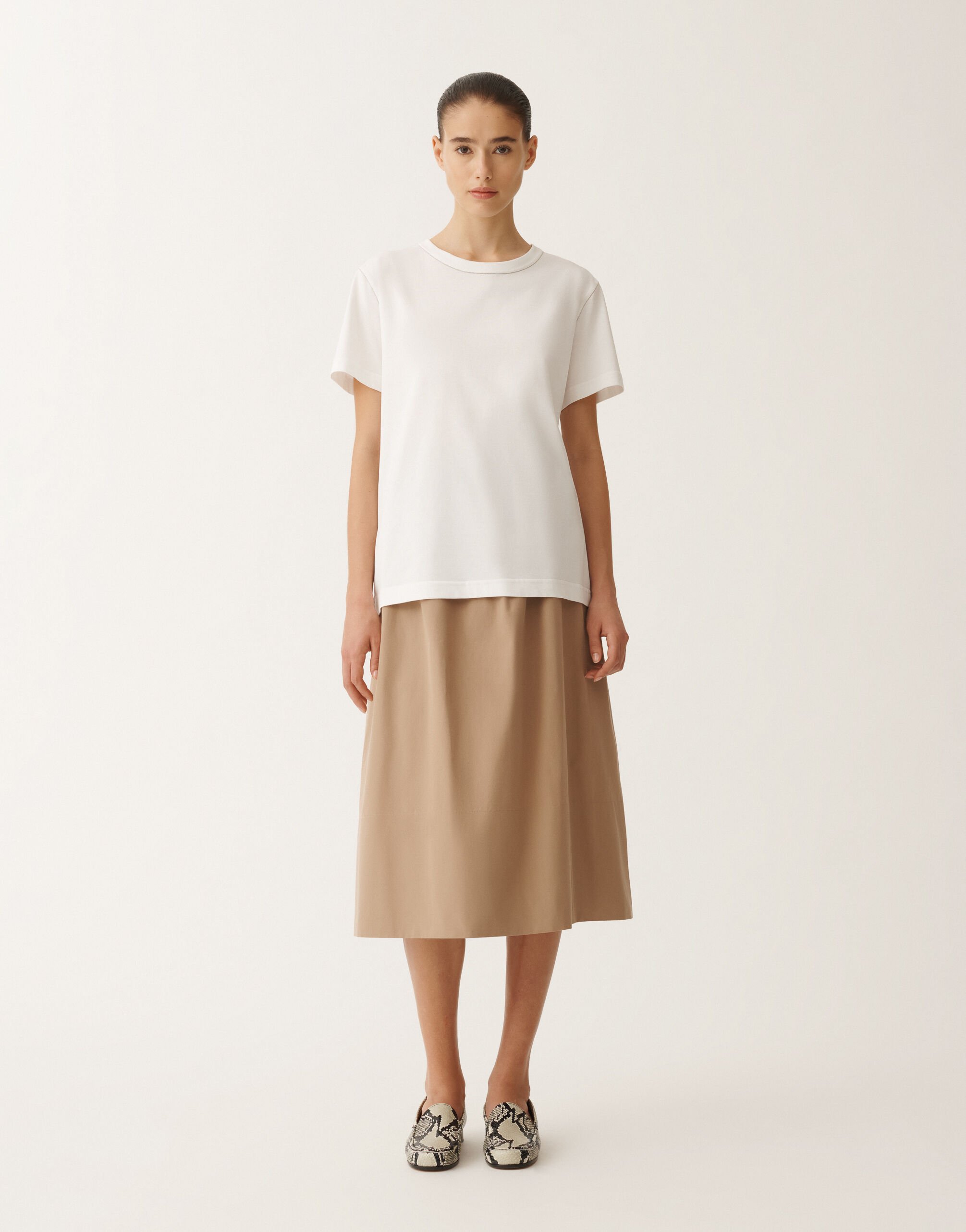 Fabiana Filippi Jersey T-shirt, white WHITE JED265F278L1890000