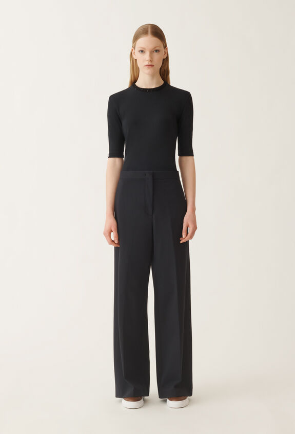 Fabiana Filippi Pantalone Spoleto in jersey, blu notte BLU PAD215F307L5210000
