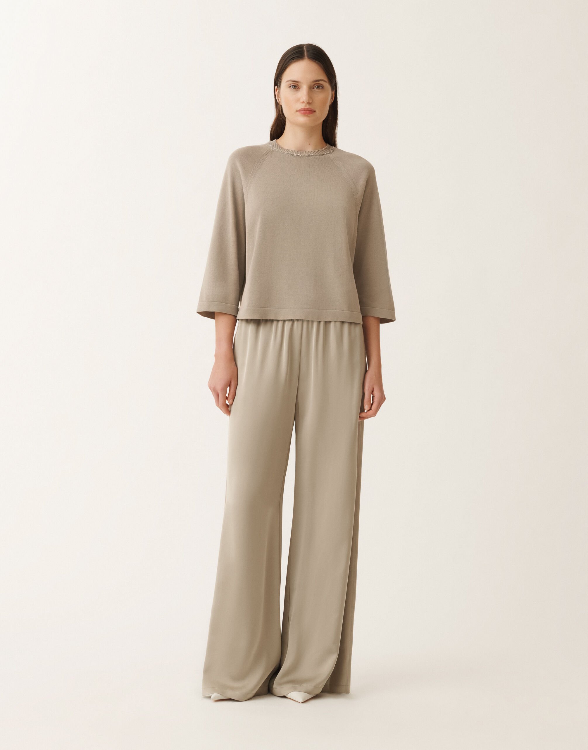 Fabiana Filippi Cape en coton biologique, argile ARGILE MAD275F481L2470000