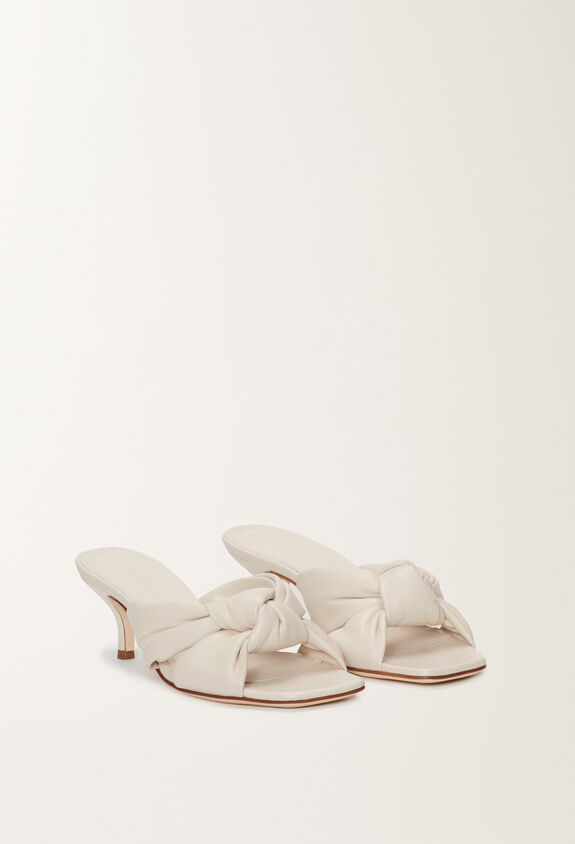 Fabiana Filippi NAPPA MULES WITH KNOT DETAIL BUTTER ASD274A926H1400000