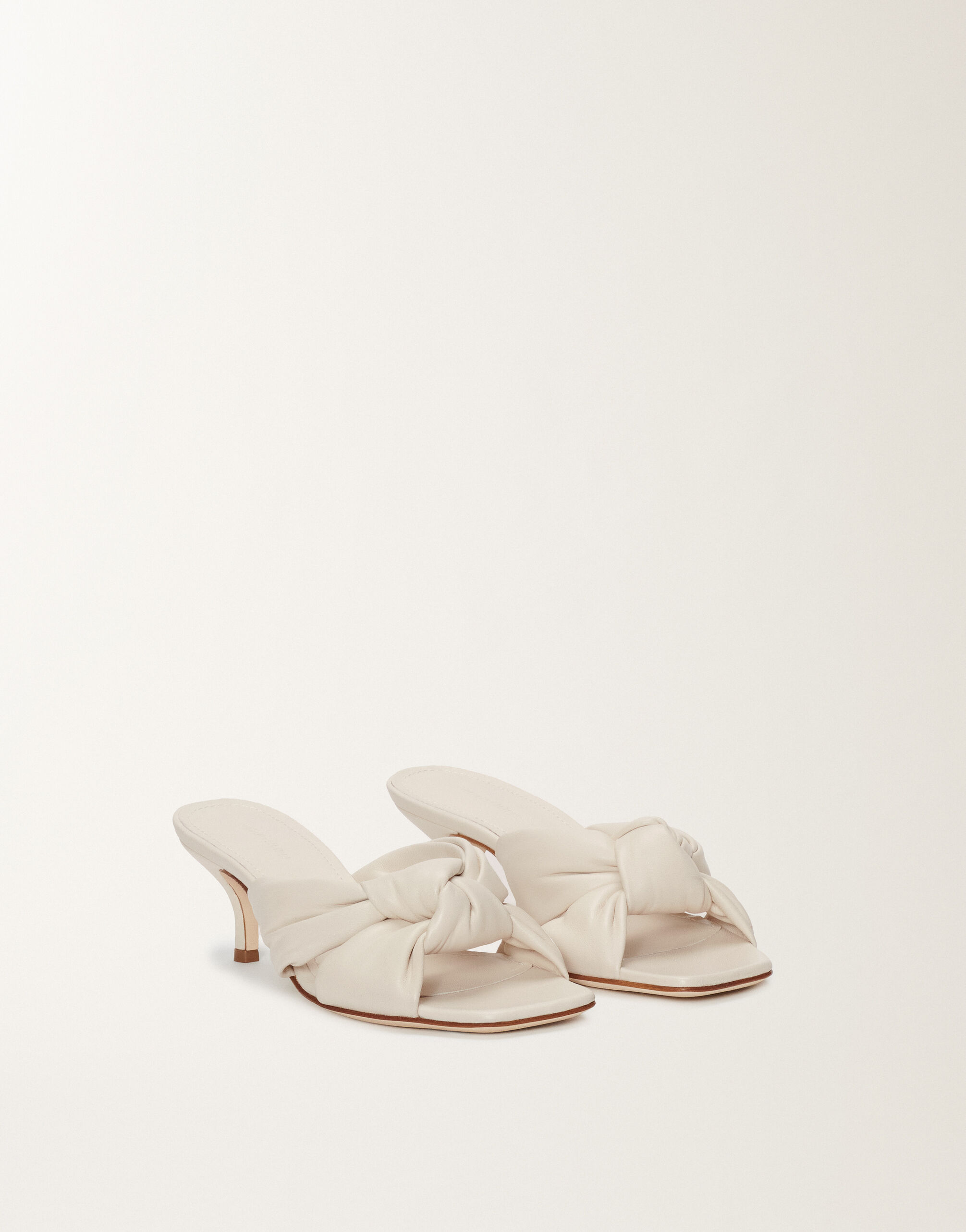 Fabiana Filippi NAPPA MULES WITH KNOT DETAIL BUTTER ASD274A926H1400000