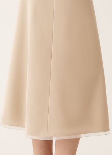 Fabiana Filippi Midi-Rock in Techno-Tailoring, Nude Nude GND266F406L7810000