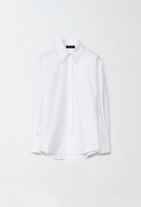 Fabiana Filippi Poplin shirt, optical white YELLOW PLD265F280D7510000