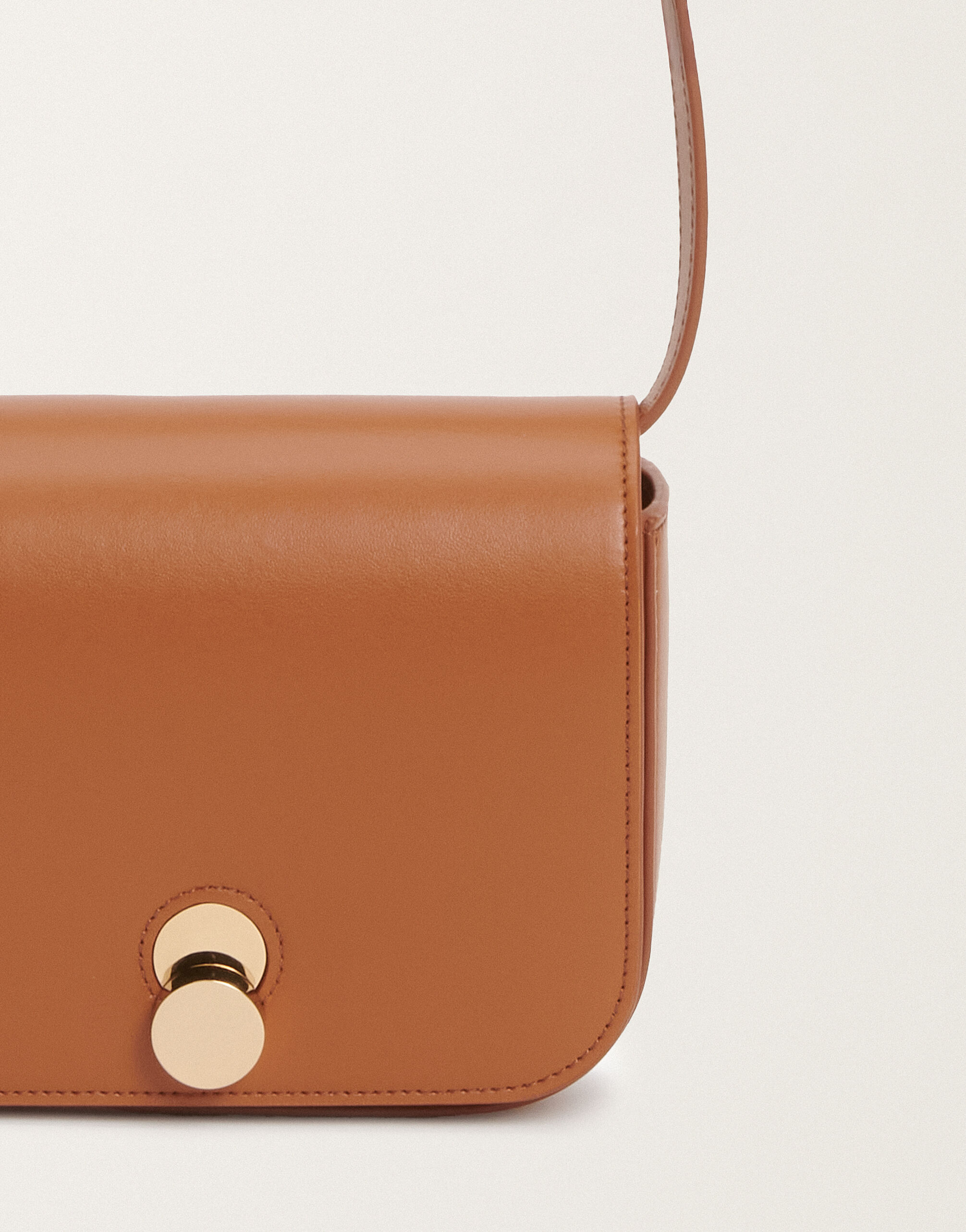 Fabiana Filippi Eclissi calfskin mini messenger bag, tan BROWN BGD265A860L2140000