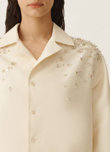 Fabiana Filippi Cotton and silk mikado jacket, vanilla VANILLA GCD275F232L3750000