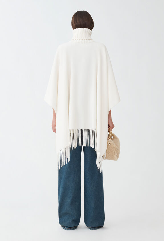 Fabiana Filippi Platinum cape, raffia WHITE SAD214A802I1070000
