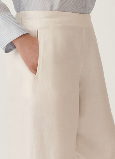 Fabiana Filippi Linen and viscose trousers, light sand BUTTER WHITE PADC02F400H5480000