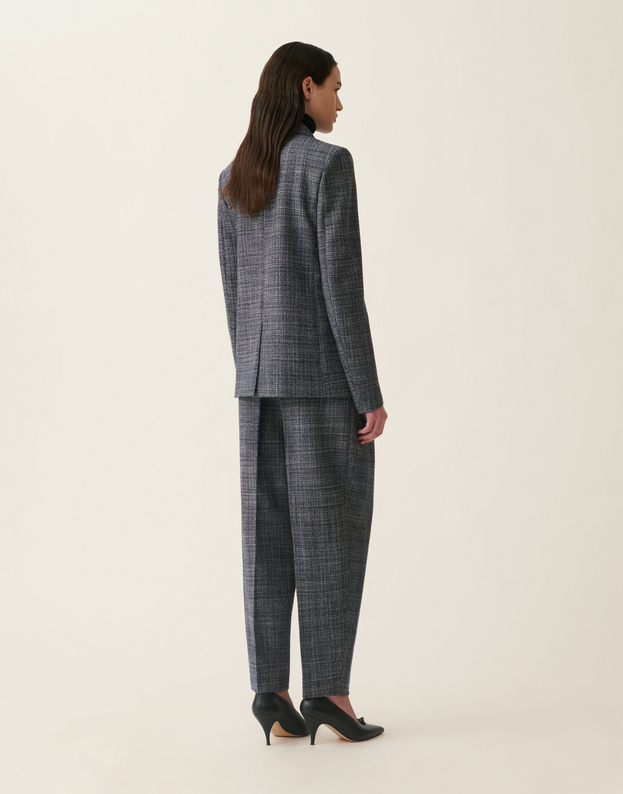 Blazer en mouliné, bleu nuit Fabiana Filippi Blazer en mouliné, bleu nuit Bleu nuit GCD216F168D9830000
