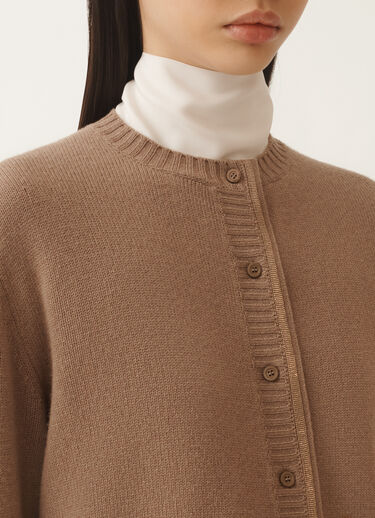 Fabiana Filippi Cardigan in Platin, Rinde Braun MAD225F057L5170000