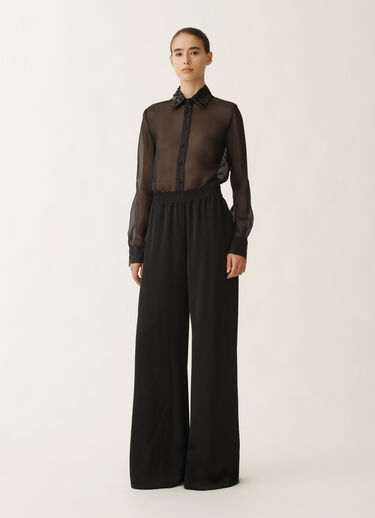 Fabiana Filippi Amelia fluid viscose jogging trousers, black BLACK PAD265F291D6230000