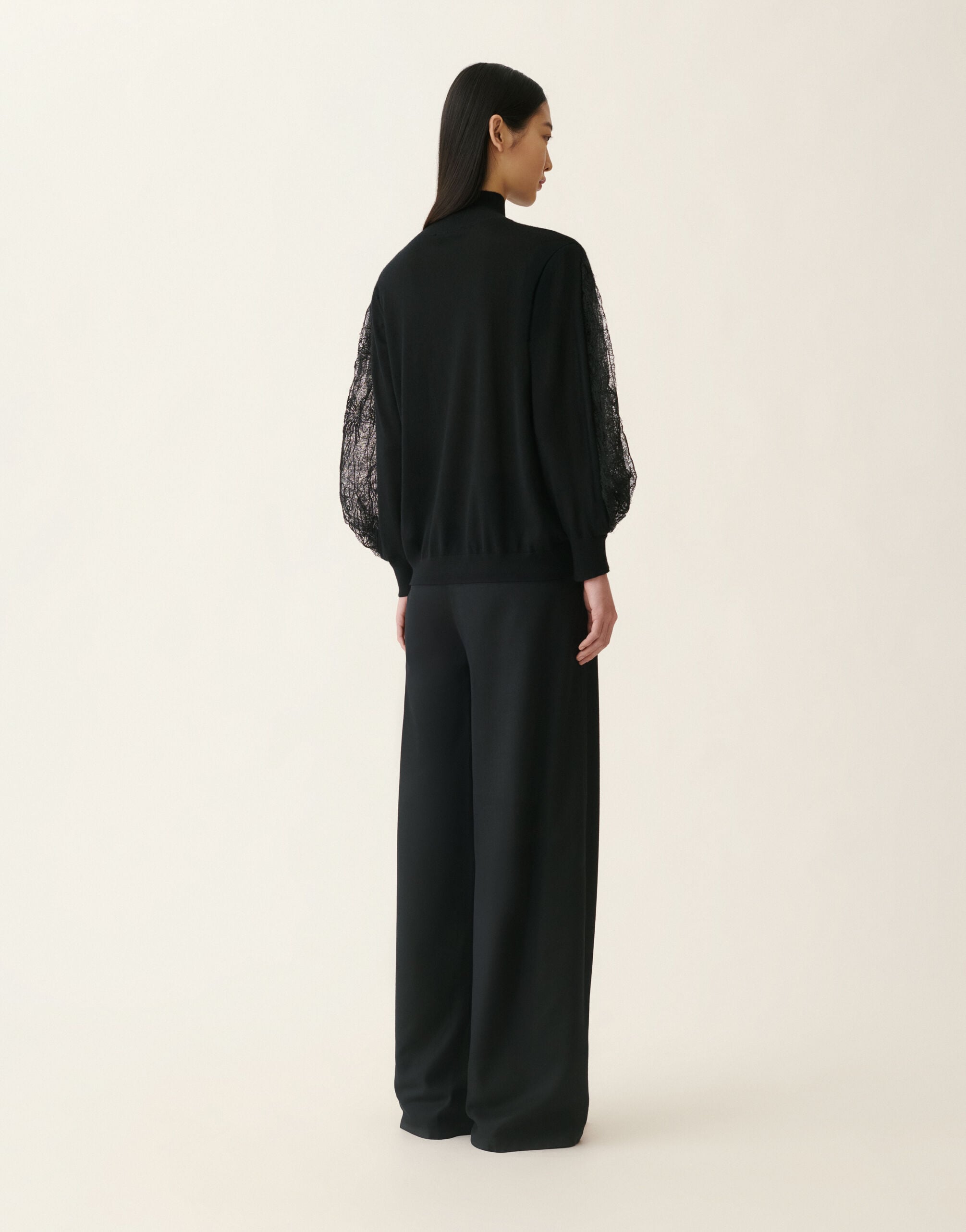 Cashmere and silk turtleneck sweater, black Fabiana Filippi Cashmere and silk turtleneck sweater, black Black MAD226F408M4090000