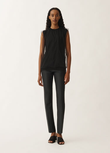 Fabiana Filippi Cashmere and silk vest top, black BLACK MAD265F024L2940000