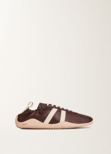Fabiana Filippi Vintage-Sneaker aus Nappaleder, Ebenholz Weiß ASD215A825L8160000