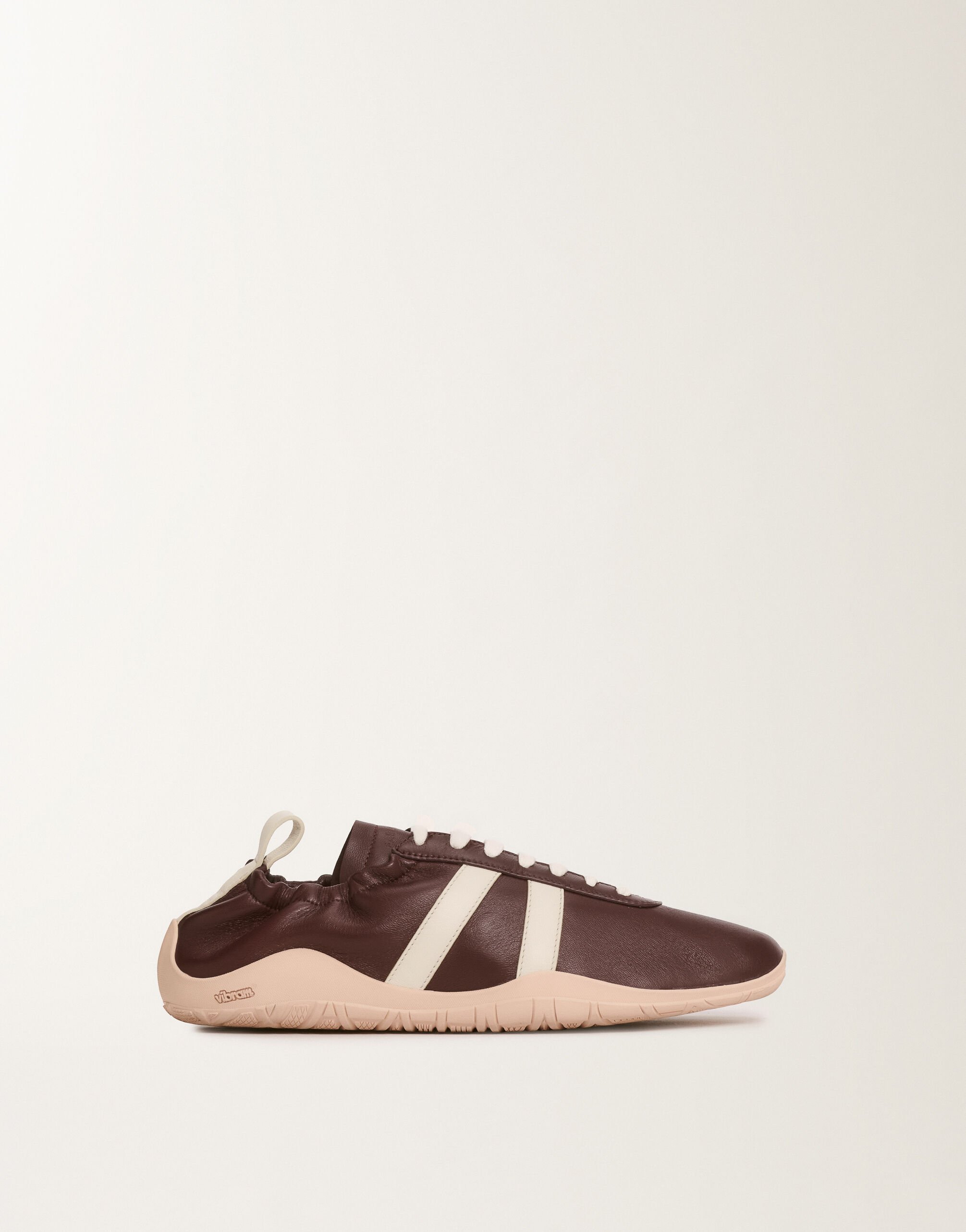 Fabiana Filippi Vintage-Sneaker aus Nappaleder, Ebenholz Weiß ASD215A825L8160000
