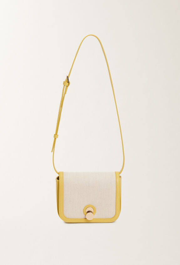 Fabiana Filippi Eclissi calfskin mini messenger bag, tan, cedar YELLOW BGD265A860L2150000