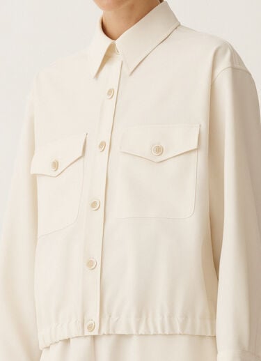 Fabiana Filippi Bomberjacke aus Tecno Tailoring, buttergelb WEISS GCD265F335D8070000
