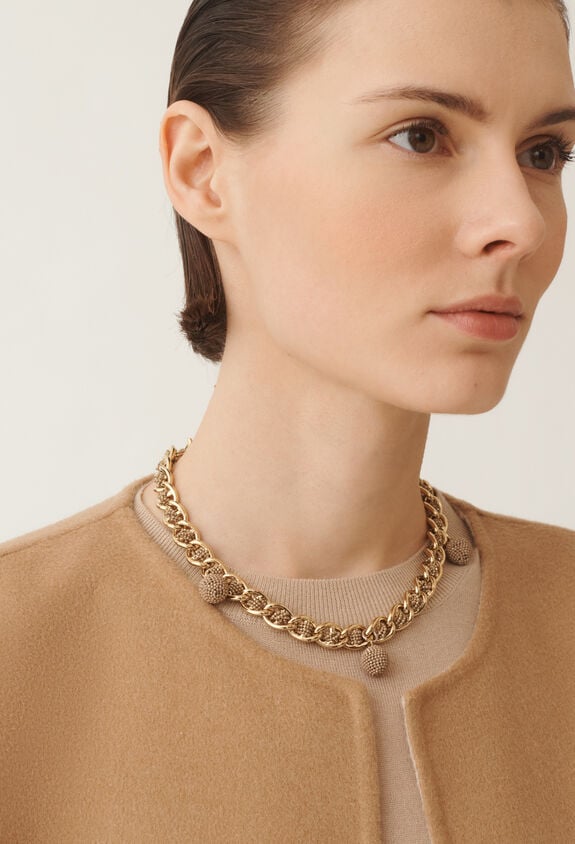 Fabiana Filippi Diamond wire choker, camel GOLD BXD215A844L8440000