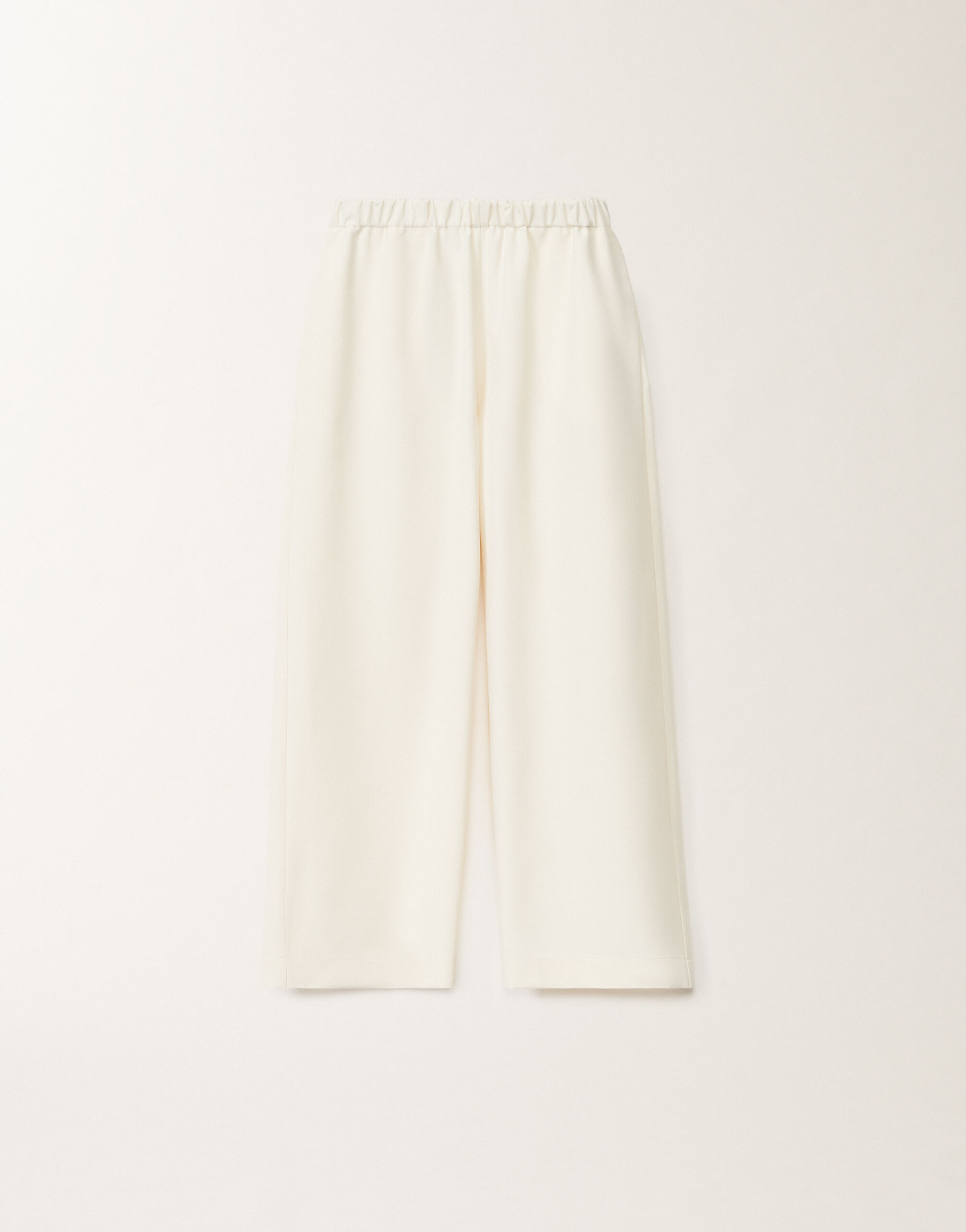 TECNO TAILORING CROPPED TROUSERS WITH ELASTIC WAISTBAND