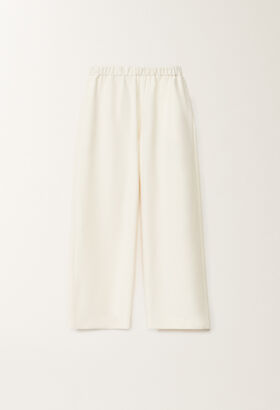Fabiana Filippi TECNO TAILORING CROPPED TROUSERS WITH ELASTIC WAISTBAND BLACK PAD265F326D4320000