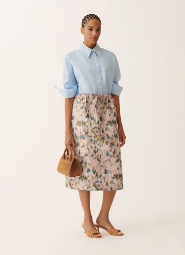 Gonna midi in tecnico chiné, chiné Fabiana Filippi Gonna midi in tecnico chiné, chiné CHINE' GND276F848D9490000