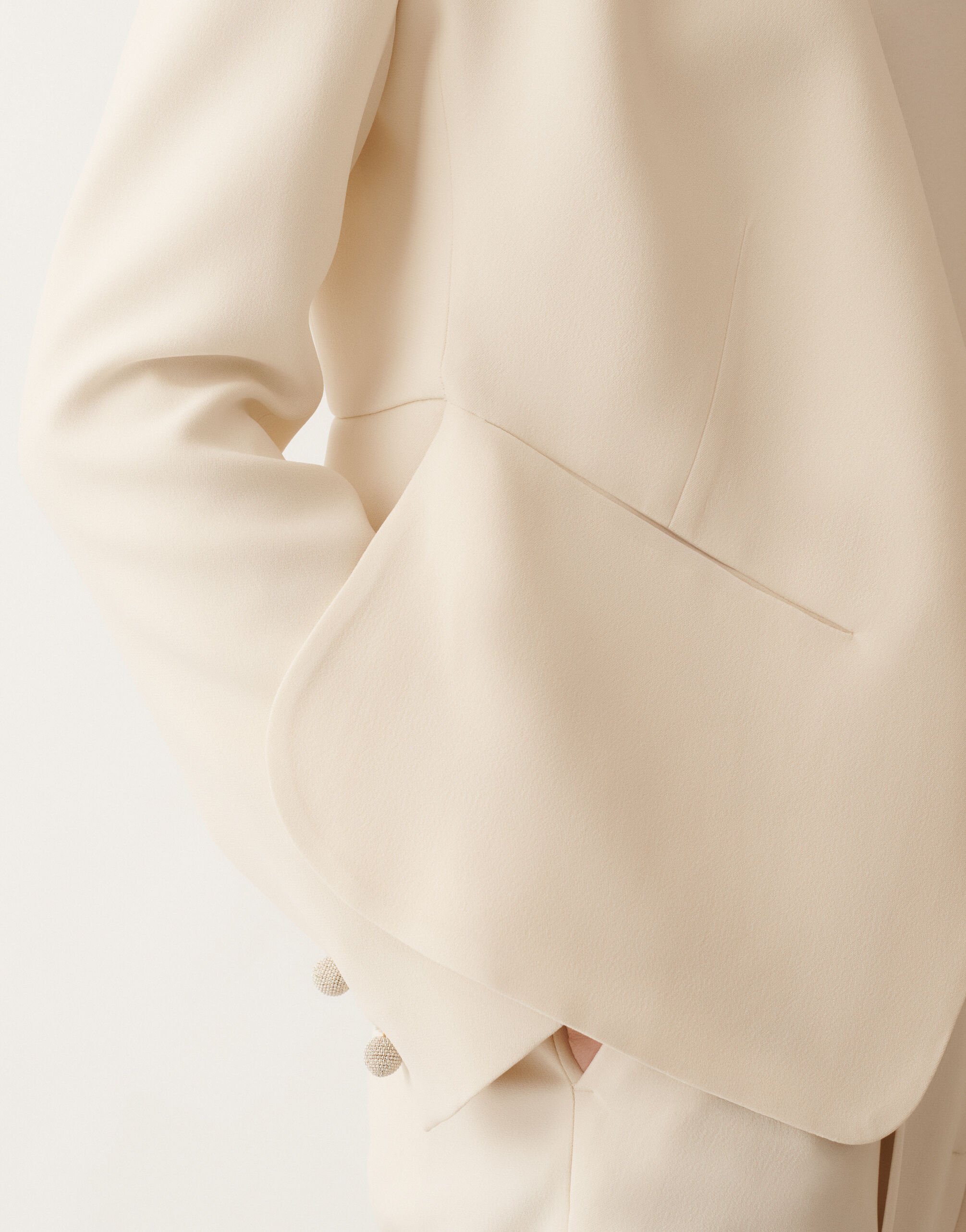 Fabiana Filippi Cady jacket, butter WHITE GCD215F208D8700000