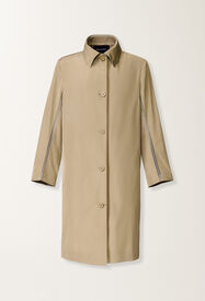Fabiana Filippi Technical taffeta overcoat, khaki KHAKI CTD276F255M1260000