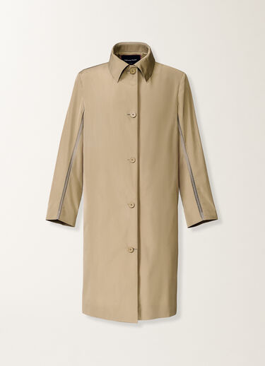 Fabiana Filippi Technical taffeta overcoat, khaki KHAKI CTD276F255M1260000