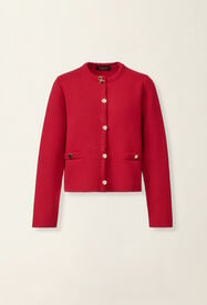 Fabiana Filippi Cardigan aus Merinowolle, rot Rot GCD216F166D4620000