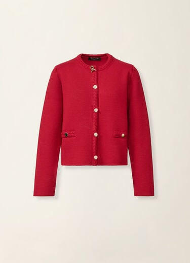 Fabiana Filippi Cardigan aus Merinowolle, rot Rot GCD216F166D4620000