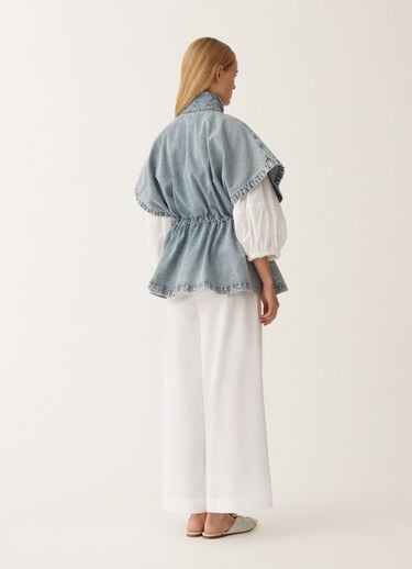 Fabiana Filippi Veste en denim stretch, bleu ciel marbré BLEU CTD275F255L3690000