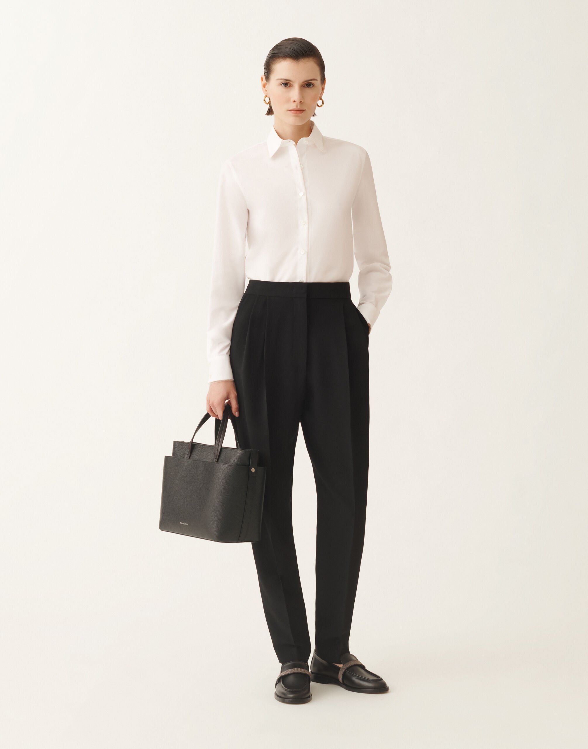Fabiana Filippi Cady trousers, black BLACK PAD215F358D8700000