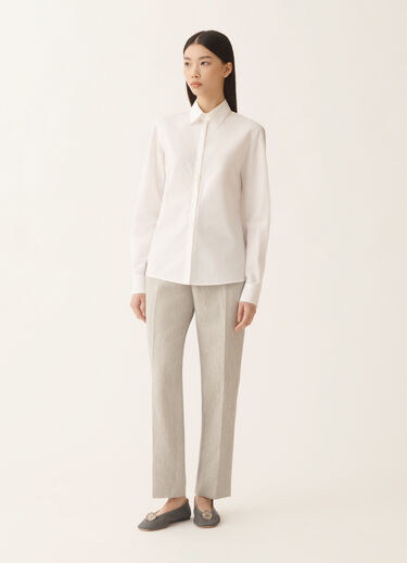 Fabiana Filippi Camicia in popeline, bianco ottico Bianco CAD266F233L5820000