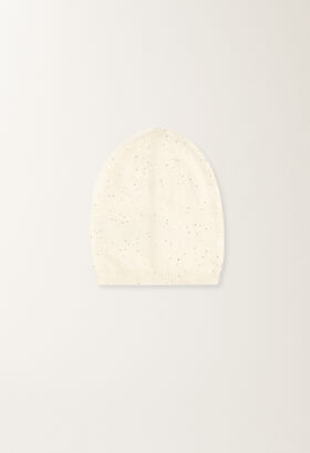 Fabiana Filippi Mohair hat, putty WHITE SAD265A810D8170000