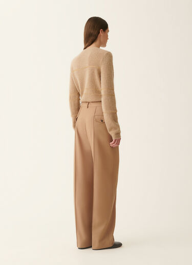 Cool wool trousers, rattan Fabiana Filippi Cool wool trousers, rattan Rattan PAD226F717M3860000