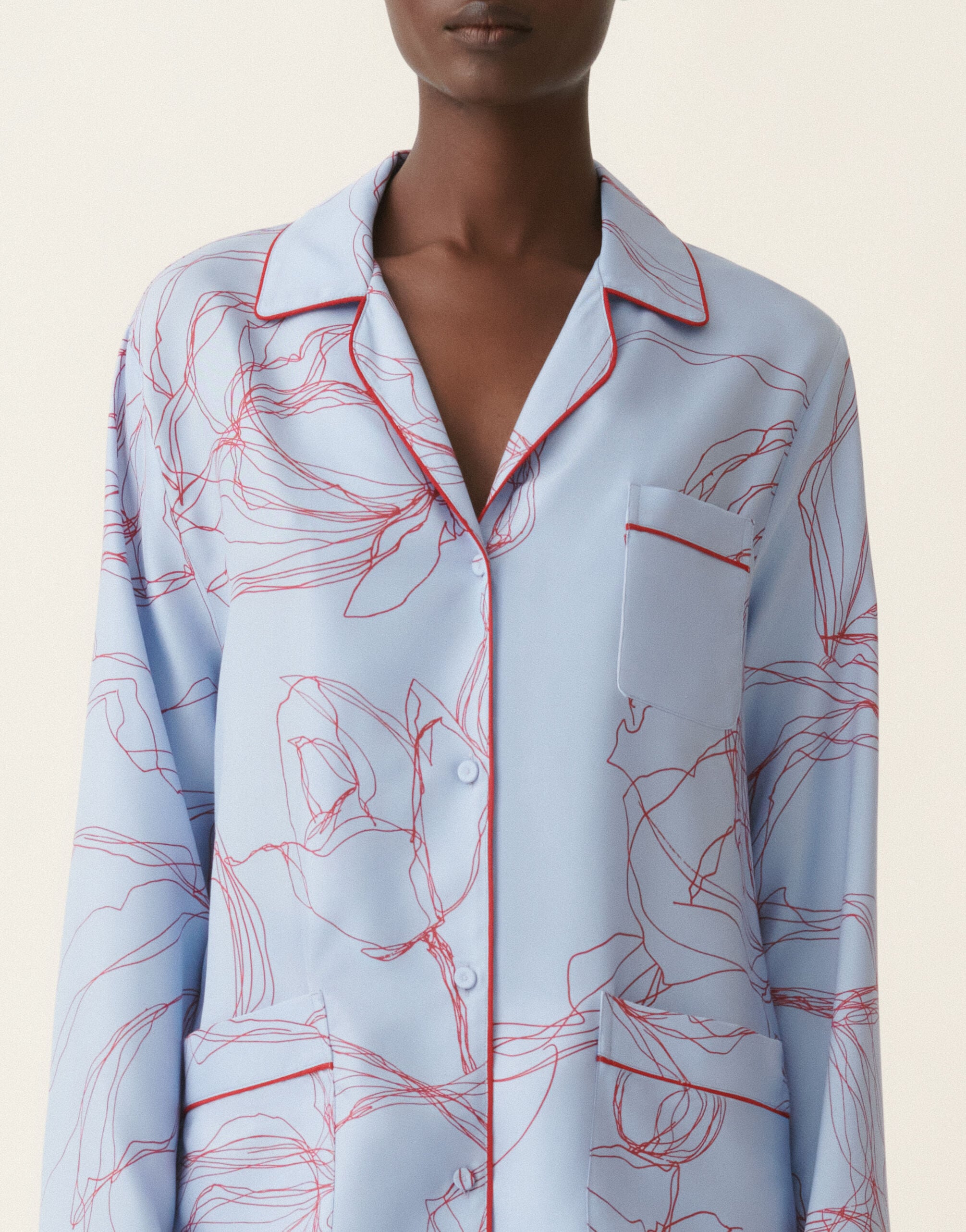 Fabiana Filippi Camicia in twill di seta, azzurro Azzurro CAD216F271M3030000