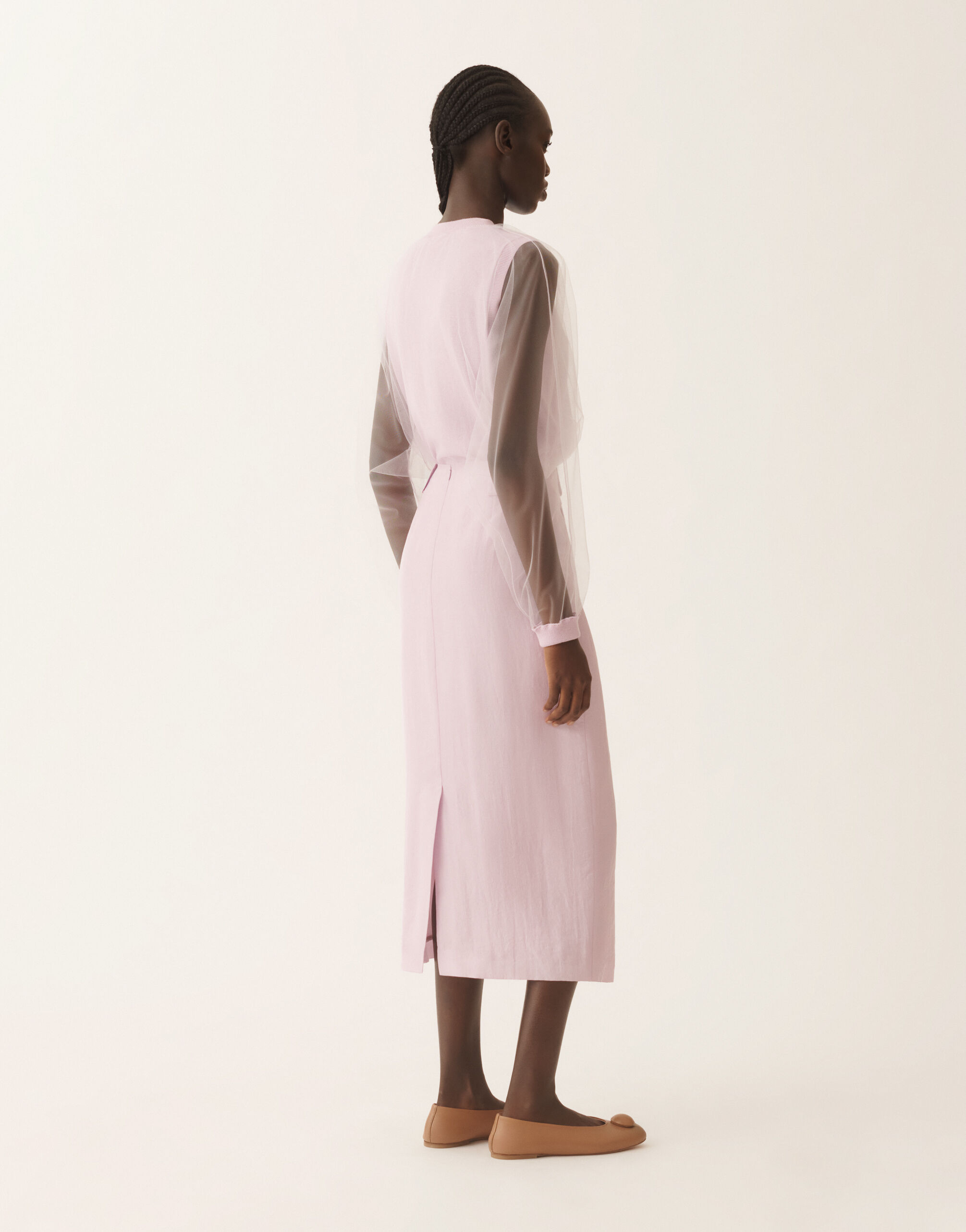 Fabiana Filippi Fließender Bleistiftrock, Lila-Rosa Fliederrosa GND266F399D9540000