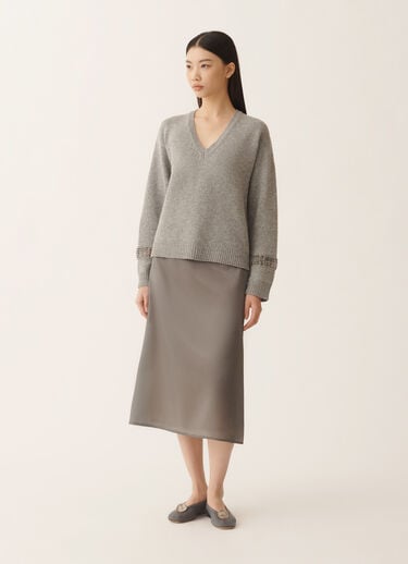 Fabiana Filippi Sweater in Platinum, rock Gray MAD266F056L8990000