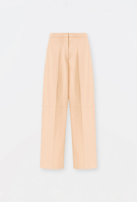 Fabiana Filippi Nappa leather trousers, dusty pink PLD264F209I9090000