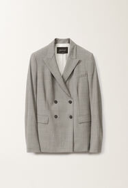 Fabiana Filippi Veste croisée en laine froide, rocher chiné GRIS GCD265F227L2960000
