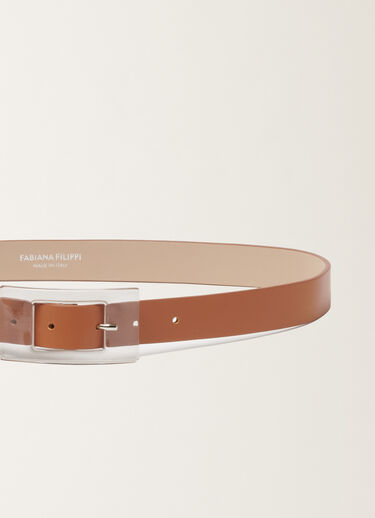 Fabiana Filippi Calf leather belt, leather Brown AAD266A860M0260000