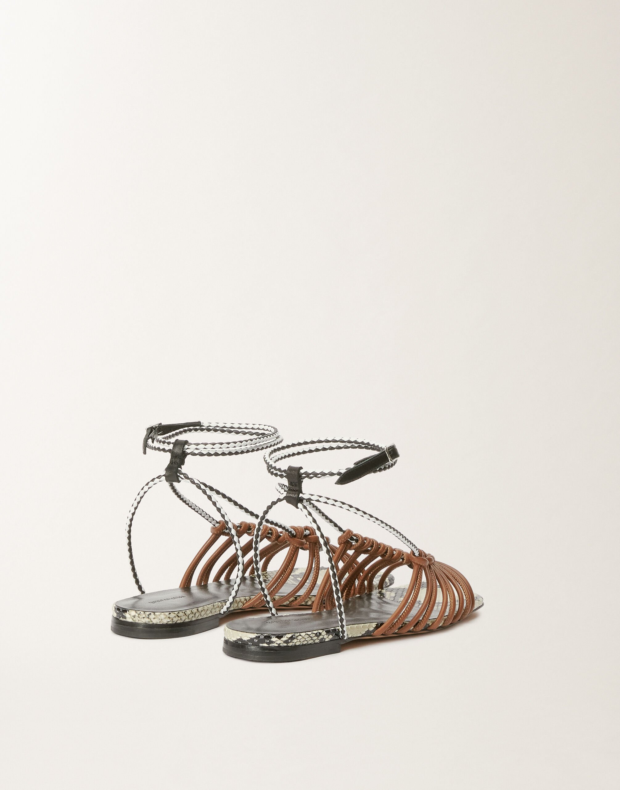 Fabiana Filippi Sandale aus Kalbsleder, lederbraun BRAUN ASD265A902L2540000
