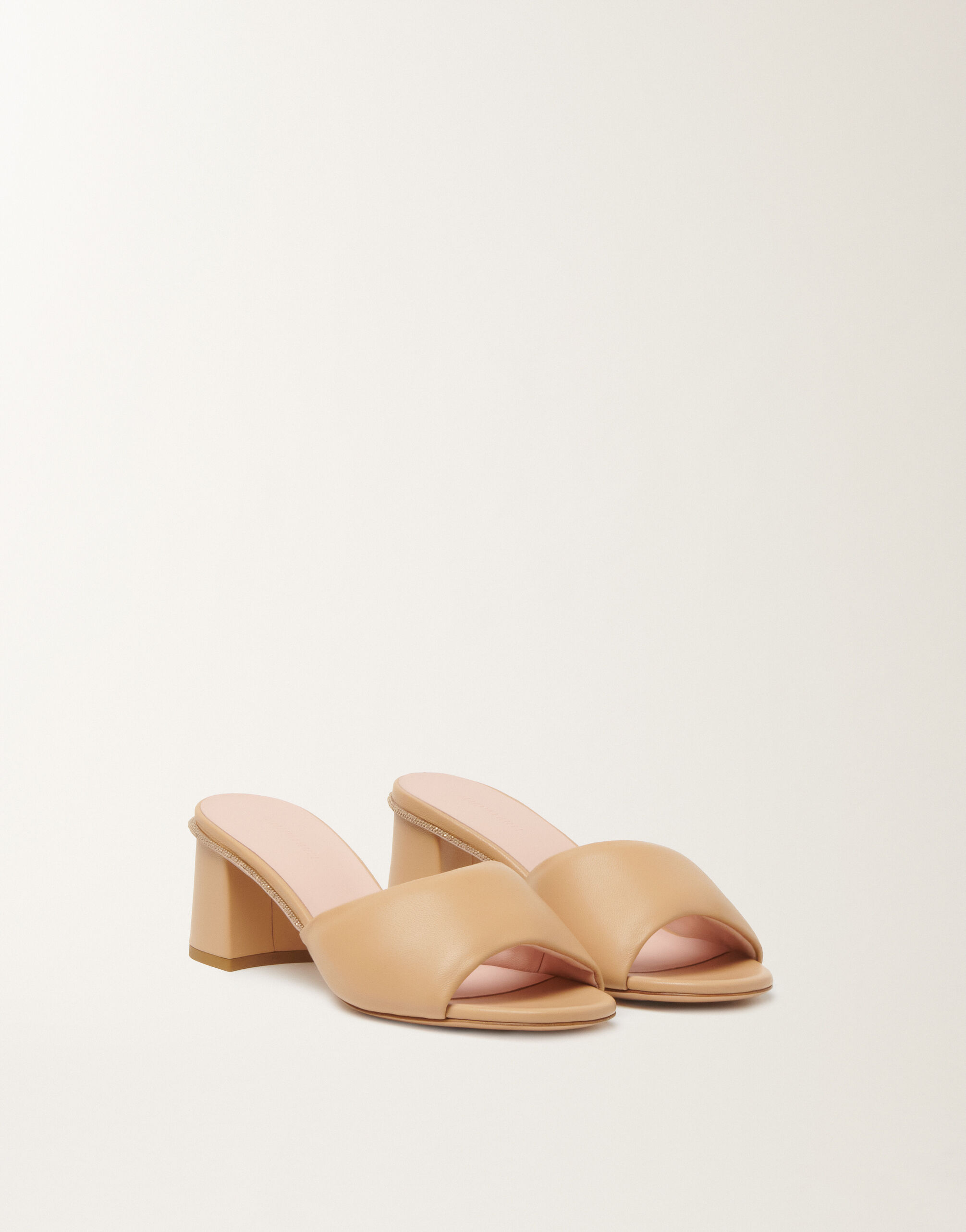Nappa leather mules in maple Fabiana Filippi Nappa leather mules in maple MAPLE ASD266A847M0140000
