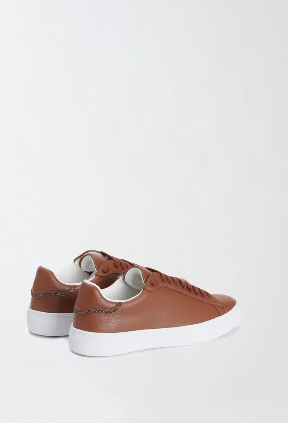 Fabiana Filippi Sneaker aus Leder, gebrannt BRAUN ASD214A887I9780000