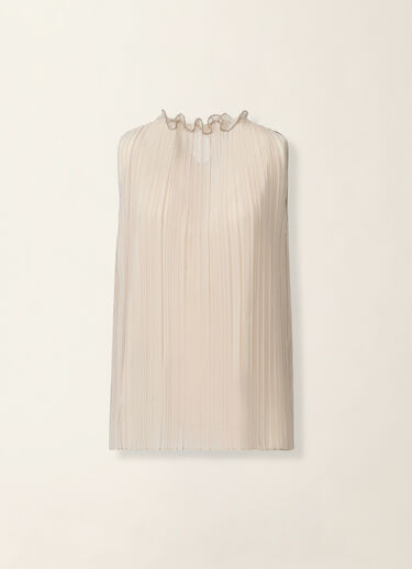 Fabiana Filippi Top plissé, beige Beige TPD216F250M3510000