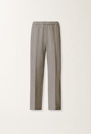 Fabiana Filippi Gubbio trousers in bi-stretch fresco wool, melange rock Grey PAD215F322L5230000