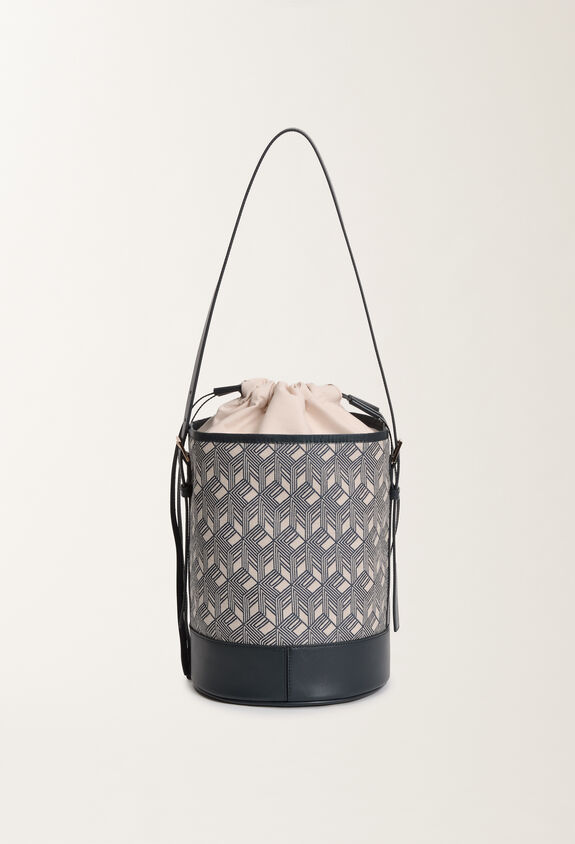 Fabiana Filippi Jacquard bucket bag, blue BLUE BGD275A071L4070000