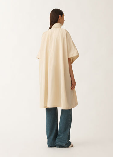 Fabiana Filippi Cape aus Funktionstaft, vanillefarben WEISS CTD265F252L2950000