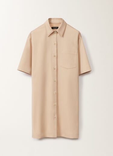 Fabiana Filippi Cotton gabardine mini dress, sand BROWN ABD265F229L1920000